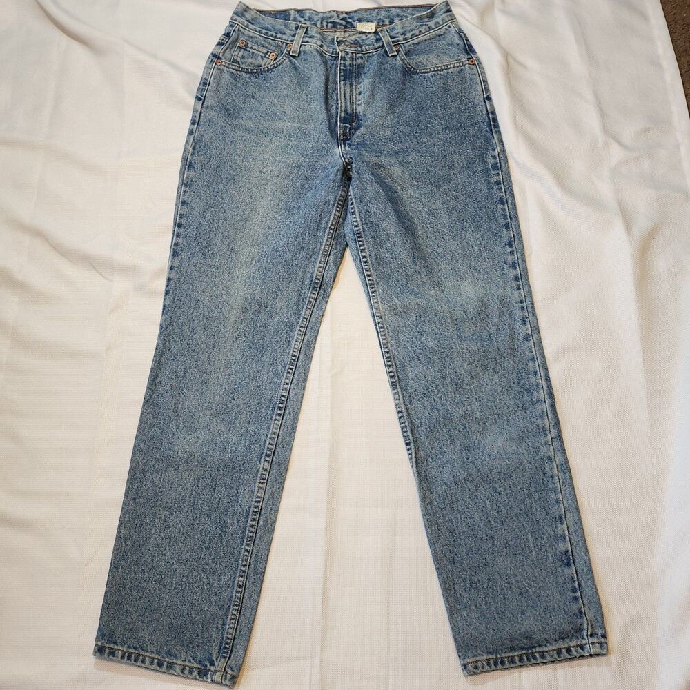 Vintage 1999 Levi’s 512 Women’s Size 10 Regular Slim Fit Straight Leg Acid Wash - Picture 2 of 5
